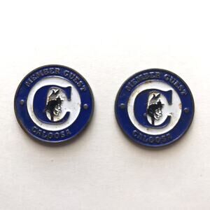 Caloosa Member Guest Golf Ball Marker Sun City 1" Vintage Lot of 2